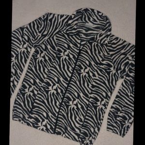 Zebra Print Columbia Fleece Jacket